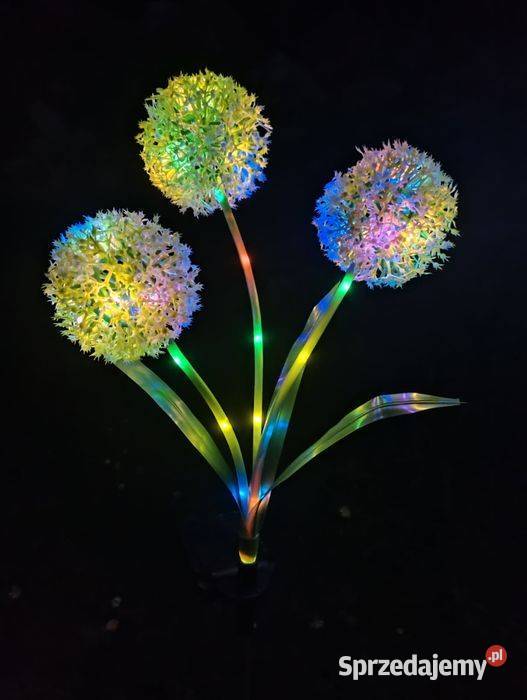 Nowe Lampki solarne LED dmuchawce kwiatki Lampy ogrodowe śląskie Blachownia