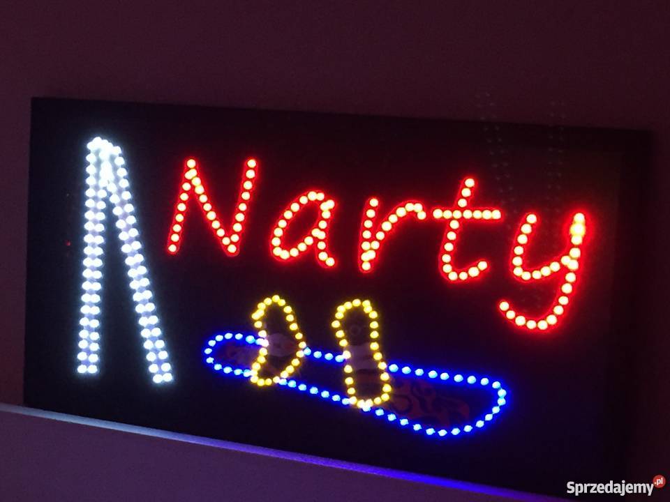 Reklama diodowa LED NARTY 81x40 Pomiechówek