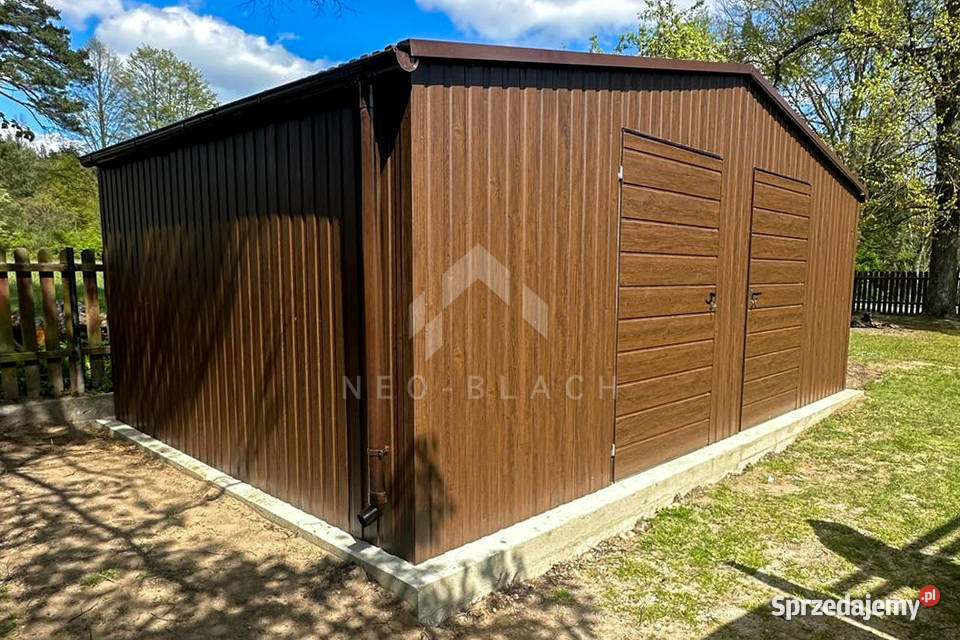 Schowek Domek Ogrodowy 6x4m 2x drzwi Ciemny Chojnice