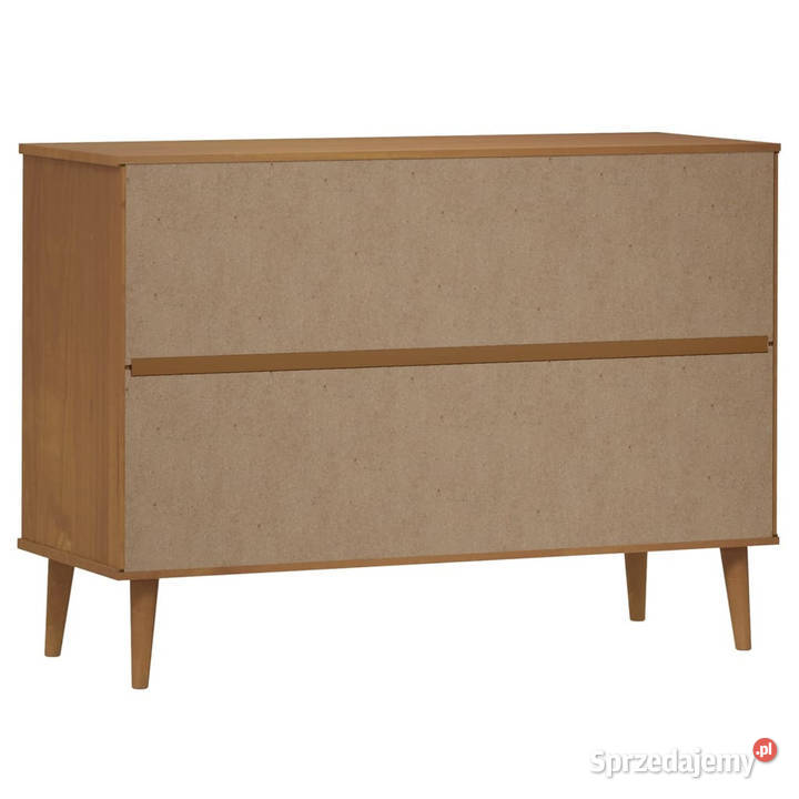 Komoda MOLDE brązowa 113x40x80 lite drewno Warszawa sprzedam