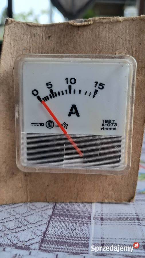 Stary nowy amperomierz Analogowy Elmet Świecie