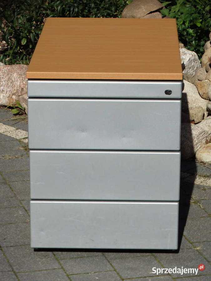 Kontener Biurkowy Metalowy Solidny Ciężki Szafka 80cm Biłgoraj