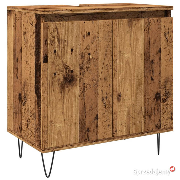 Szafka łazienkowa stare drewno 58x33x60 WM857217 mazowieckie sprzedam