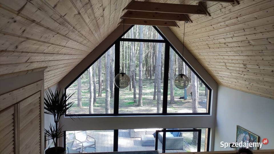domek 35m nowoczesny dom stodoła z drewna Otwock