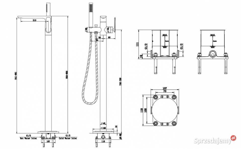 Sprzedam baterie wolnostojącą KOHLMAN Konin
