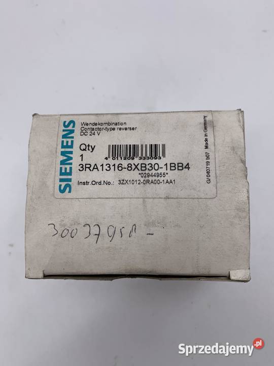 Siemens 3RA13168XB301BB4 Stycznik Warszawa