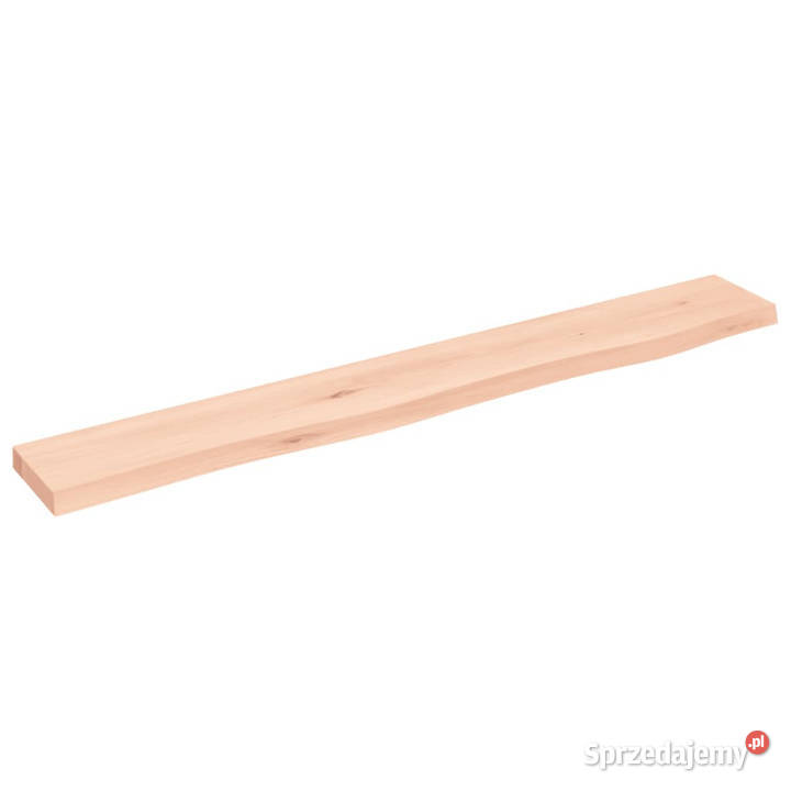Półka 80x10x2 surowe lite drewno dębowe WM363536 Warszawa