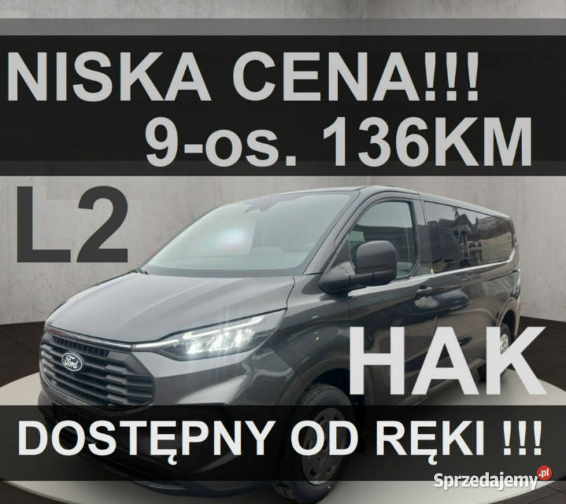 Ford Transit Custom L2 Trend 136 Kamera Klima szary Szczecinek