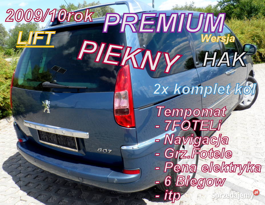 Peugeot 807 20hdi 136 Premium 7 foteli Bochnia