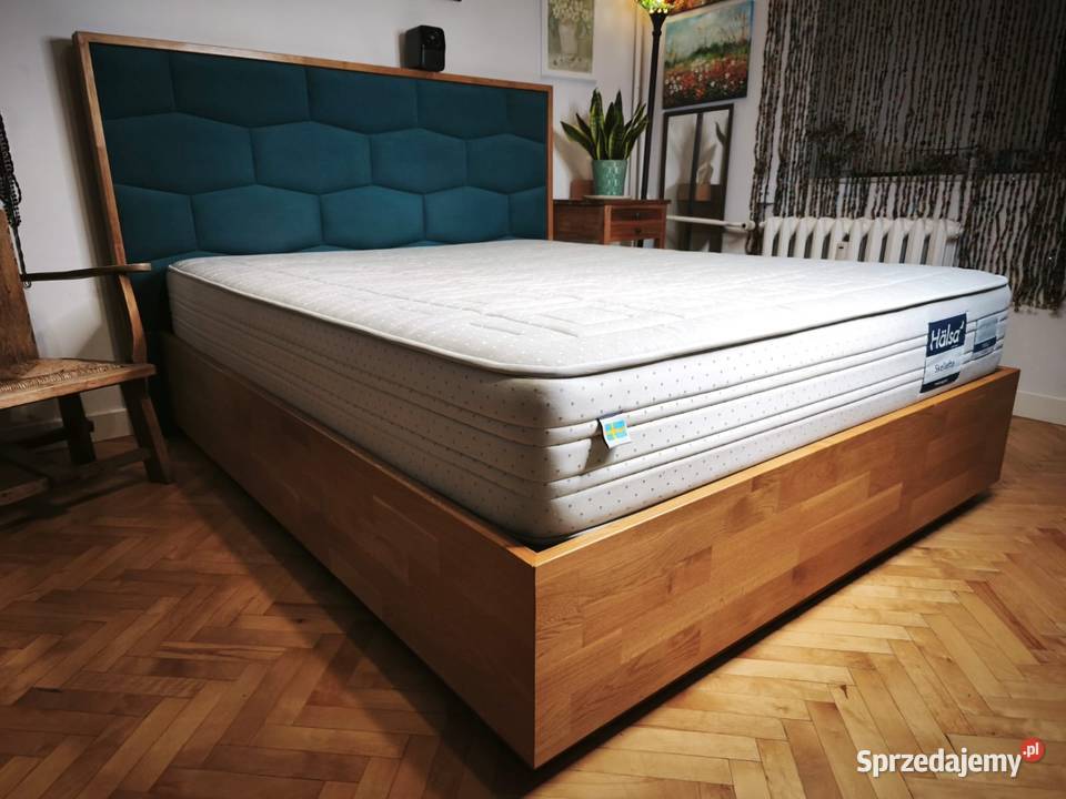 Łóżko dębowe z materacem Halsa 160x200 PREMIUM Warszawa