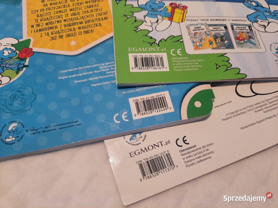 Smerfy teczka biblioteczka zestaw 3 książeczek śląskie Czeladź sprzedam