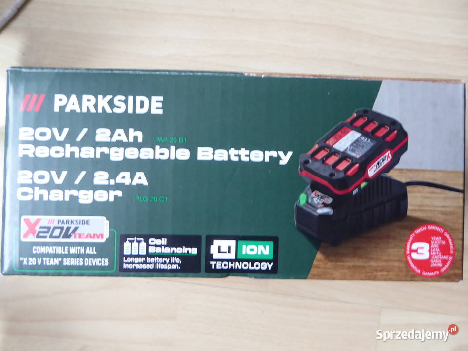 Nieużywany zestaw akumulatora 2AH i ładowarki Olsztyn sprzedam