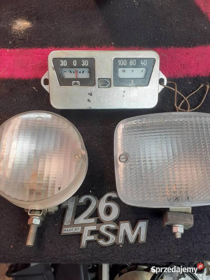 Fabrycznie nowe fiat 126p 125p lampy liczniki wyposażenie elektryczne Drzycim sprzedam