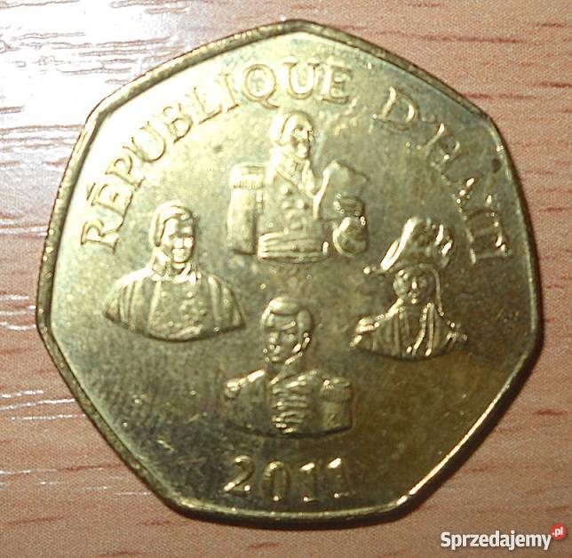 HAITI5 GOURDES2011 r GENERAŁOWIE Numizmatyka
