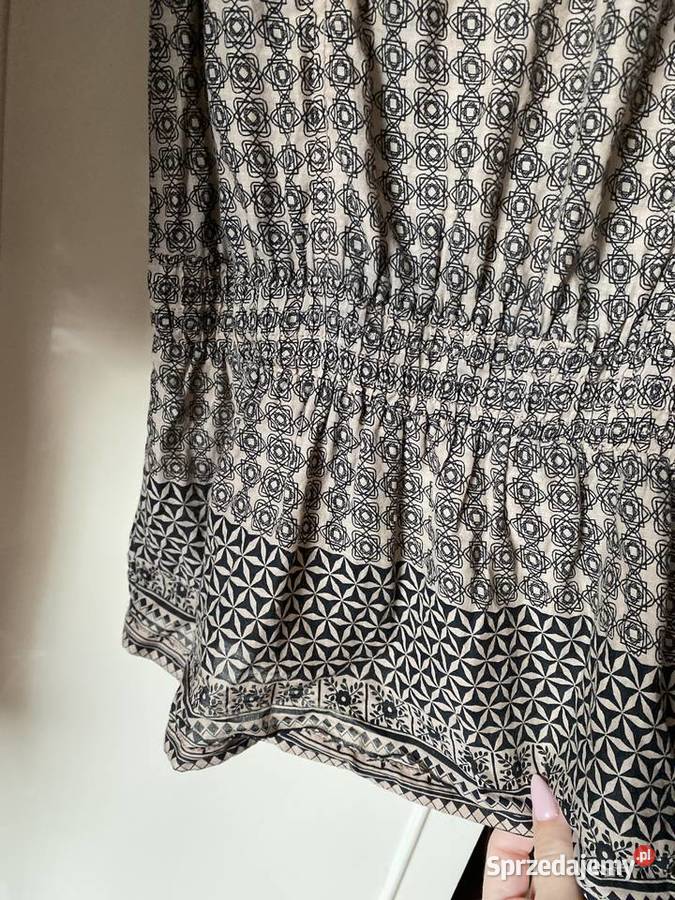 Koszula Bershka sukienka ozdoby dekolcie gumka S Kraków