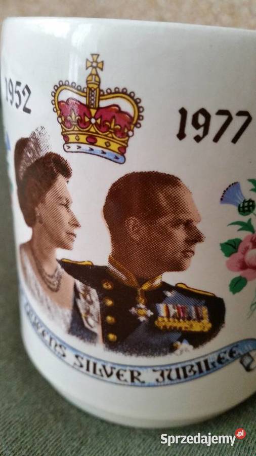 Angielski kubek QUEENS SILVER JUBILEE 19521977