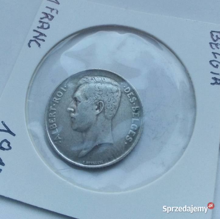 BELGIA1 FRANK1912 r SREBRO 835 Legionowo sprzedam