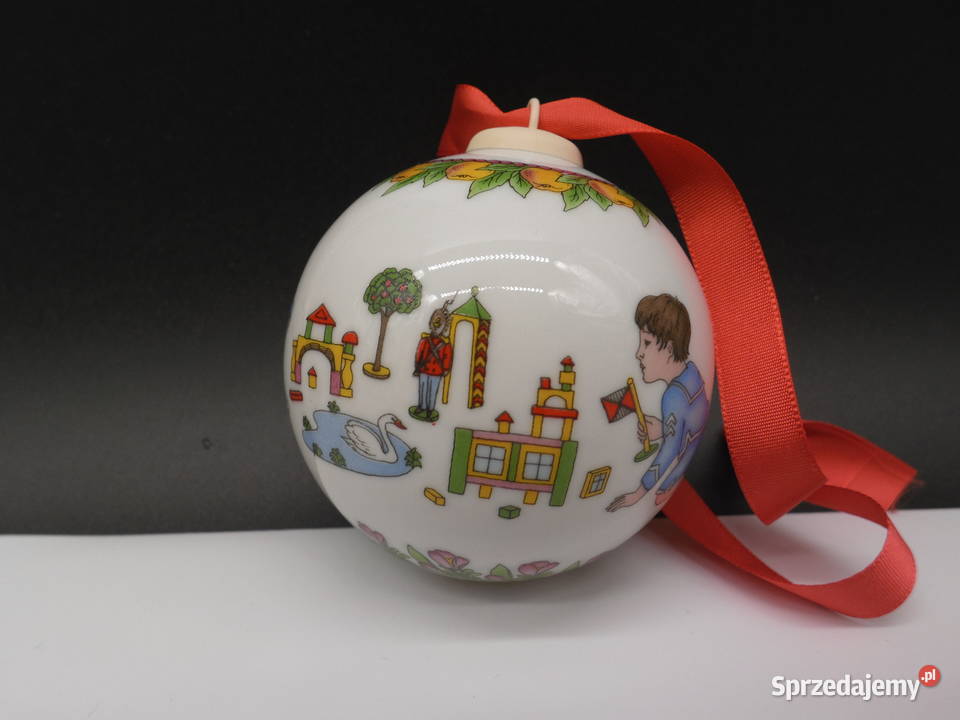 Hutschenreuther Bombka bożonarodzeniowa 1993 Porcelana i szkło sprzedam