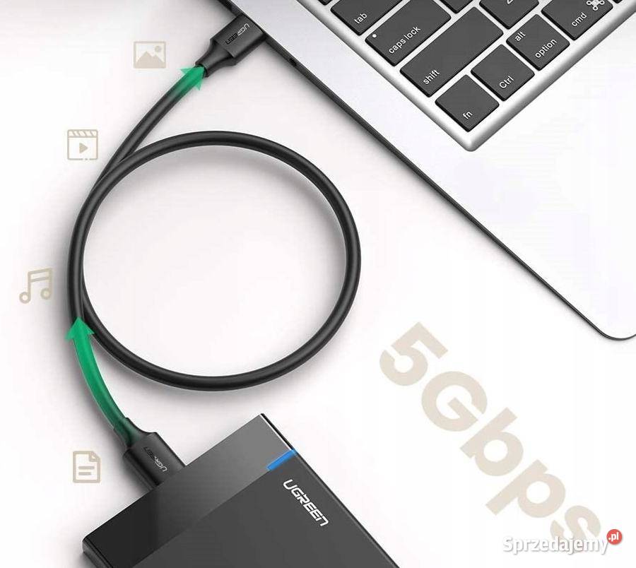 Ugreen kabel US130 USB 30micro USB B 30 do dysku Legnica