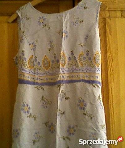 Letnia sukienkadługa w liliowym kolorze M