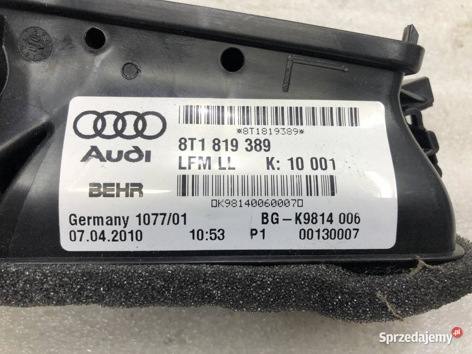 KIEROWNICA KANAŁ DOLOT POWIETRZA AUDI A5