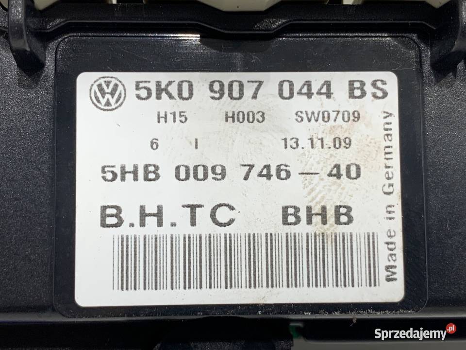 PANEL STEROWANIA NAWIEWU VW GOLF VI 5K0907044BS