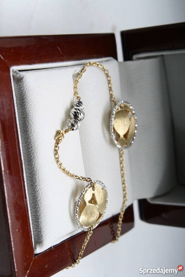Złoty długi i wyjątkowy łańcuszek z pięknymi złote Naszyjniki Katowice