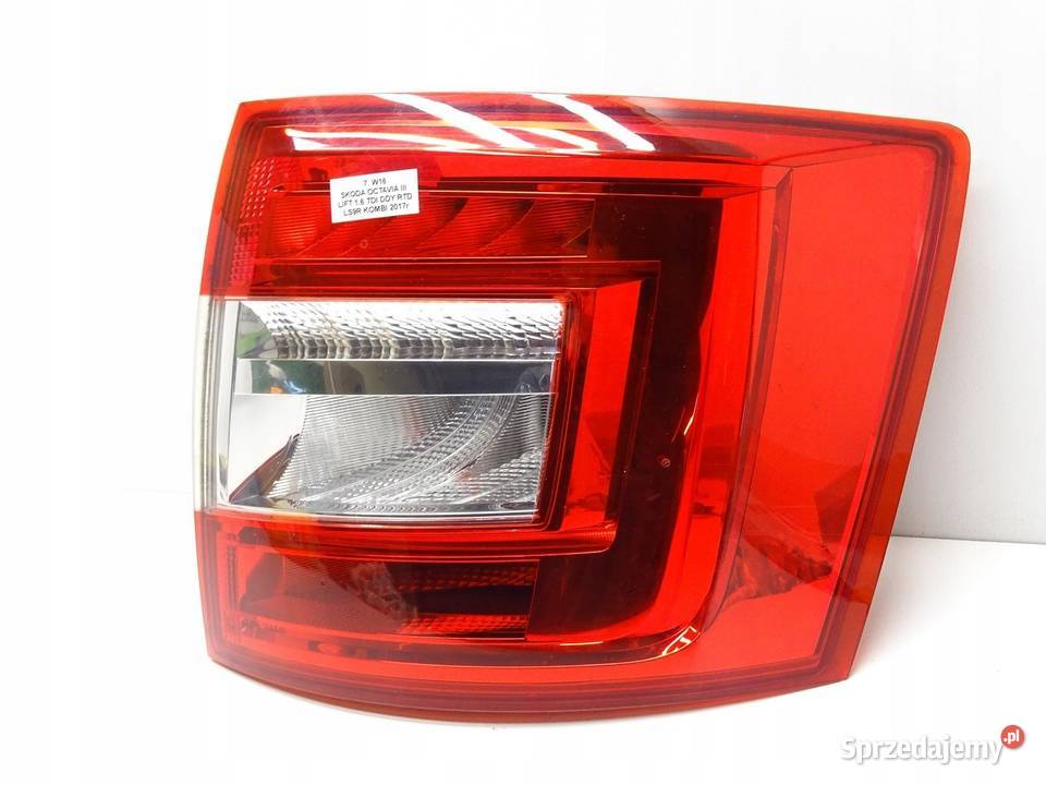 LAMPA PRAWY TYŁ PRAWA TYLNA SKODA OCTAVIA III osobowe