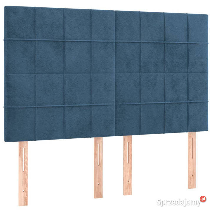 Łóżko kontynentalne z materacem ciemnoniebieskie 147cm Warszawa