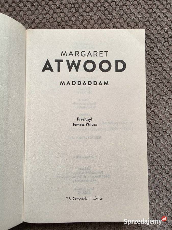 MaddAddam Margaret Atwood Kraków sprzedam