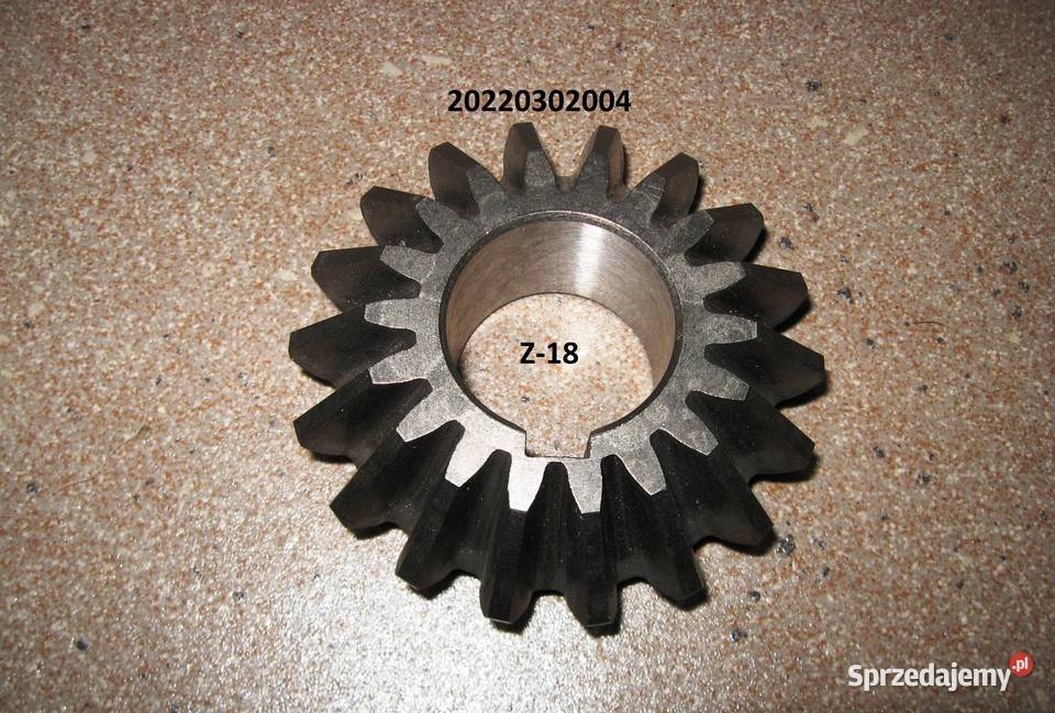 Koło zębate stożkowe Z18 fi 30 wpust 8mm do Czekanów