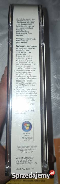 Microsoft Office 2007 Small Business BOX Stan Sochaczew