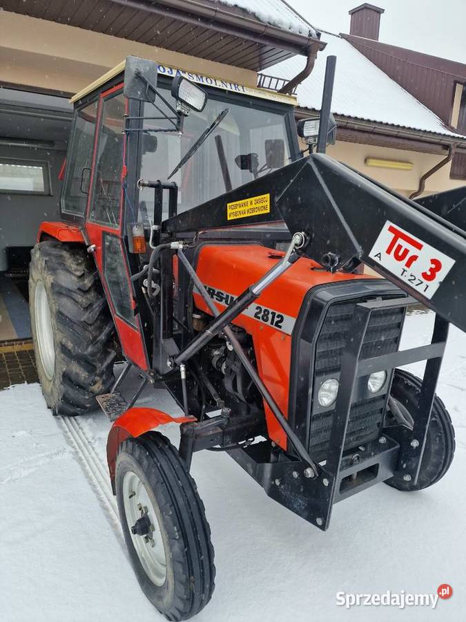 Ciągnik Ursus 2812 z Turem stan idealny pierwszy Tereszpol-Zaorenda