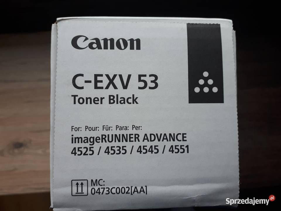 Canon Toner CEXV 53 Black Drukarki i skanery Lgota