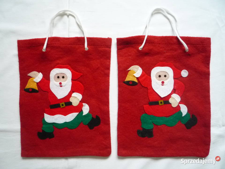 2 sztuki Worek Mikołaja na prezenty 21x27 Szczecin