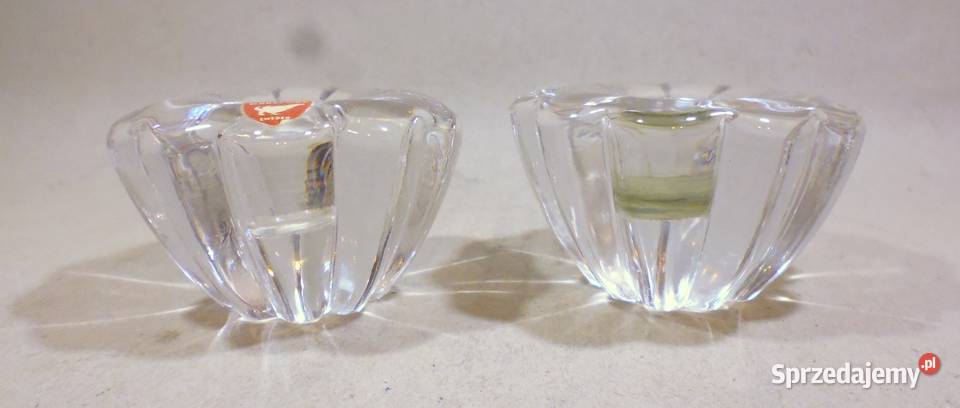 Świeczniki Kryształowe Orrefors Katowice