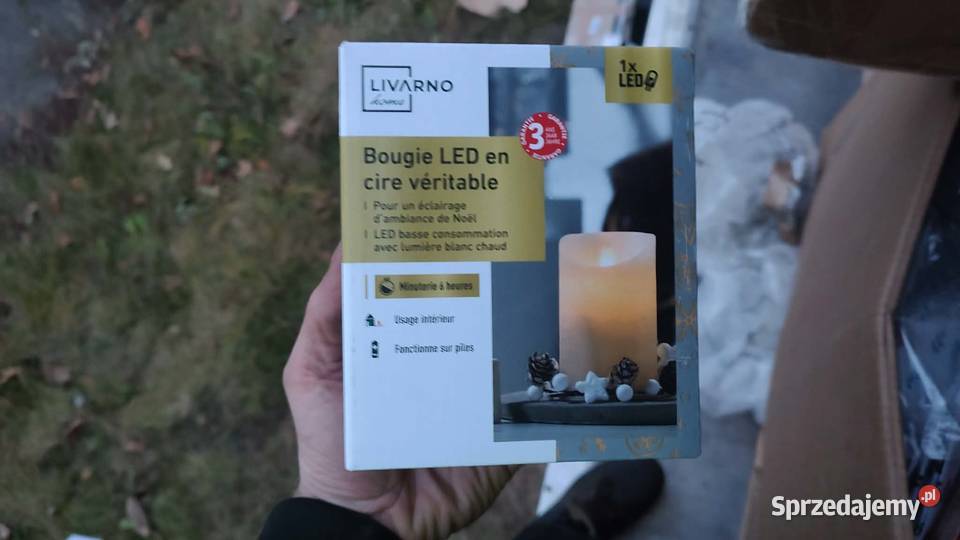świeca led z prawdziwego wosku wielkopolskie Książ Wielkopolski