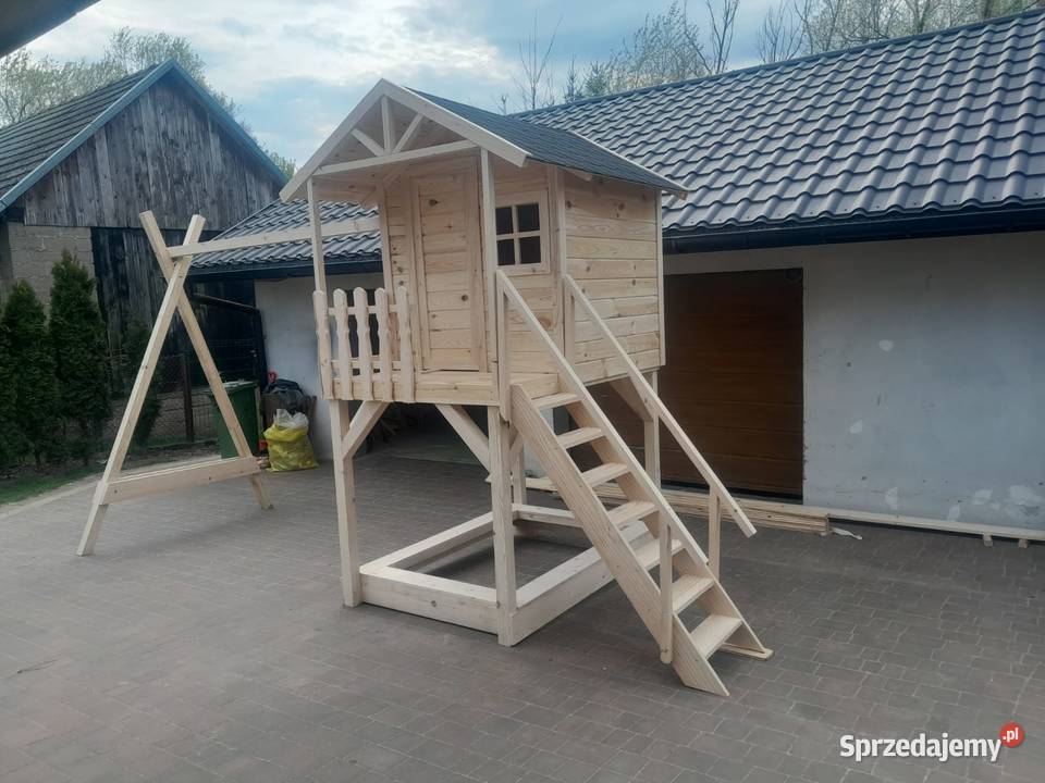 Domek drewniany plac zabaw dzieci Dębica