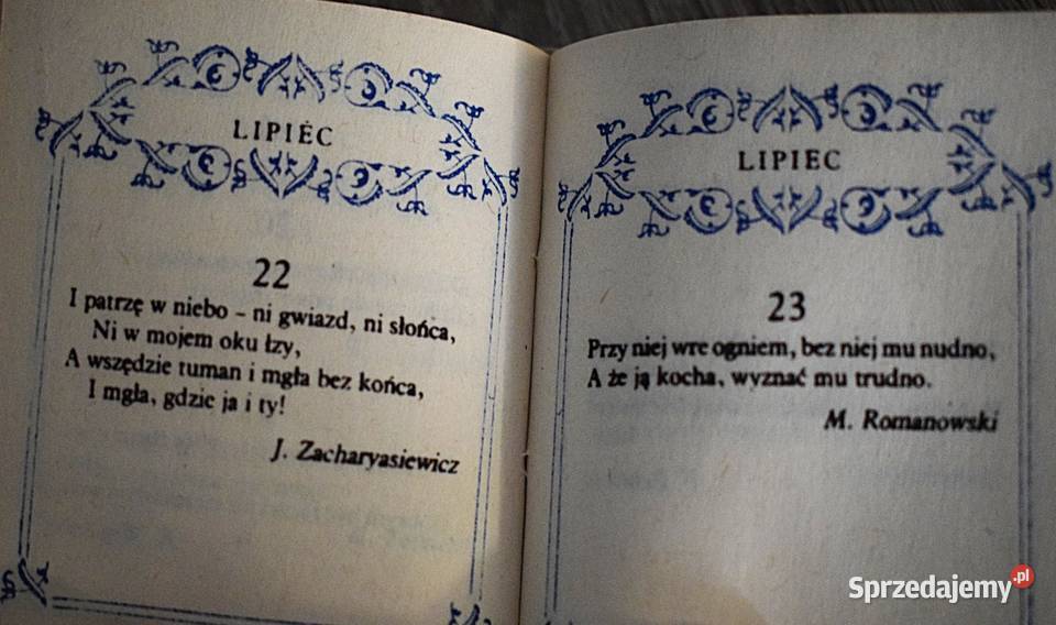 Horoskop poetycki z XIX wieku miniatura Chełmno