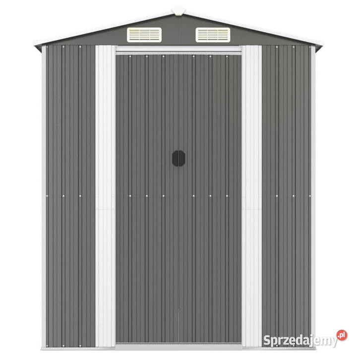 Szopa ogrodowa jasnoszara 192x440x223 stal mazowieckie Warszawa