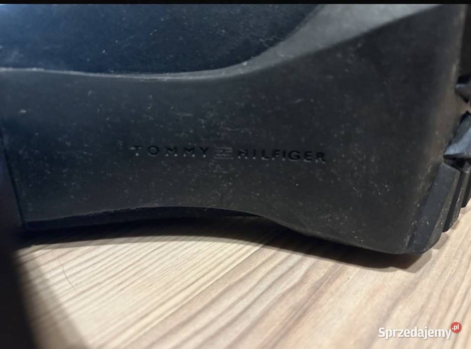 Botki Tommy Hilfiger niebieski
