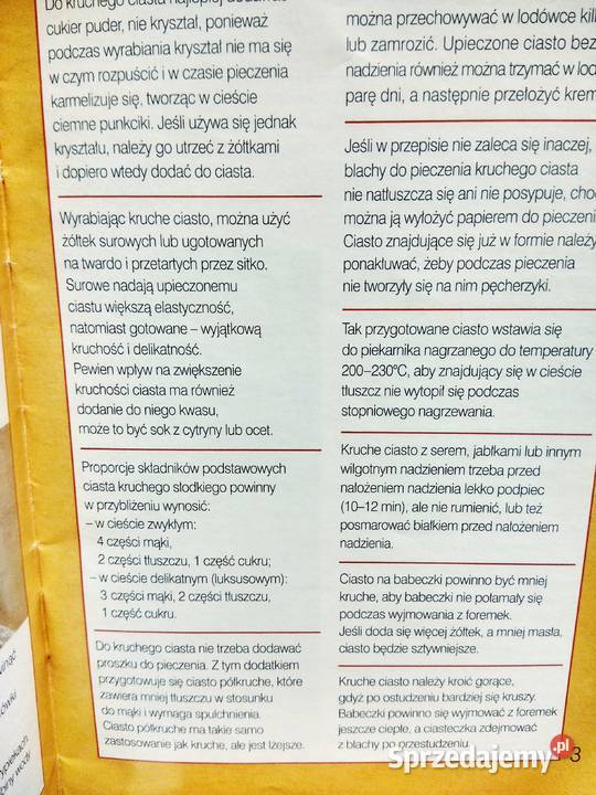 Przysmaki na kruchym cieście książki kucharskie Warszawa