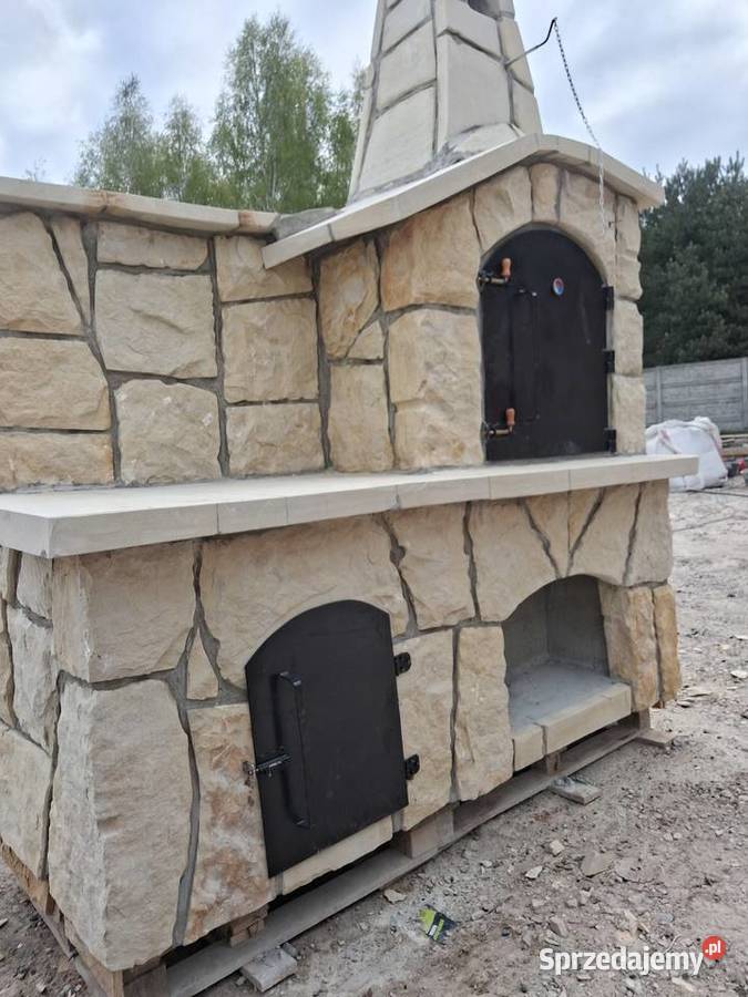 Wędzarnia z grillem grill murowany Ogród świętokrzyskie Niestachów