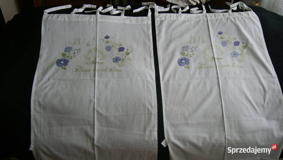 Firany shabby chic kwiaty napisy kplpiękne Dobroszyce