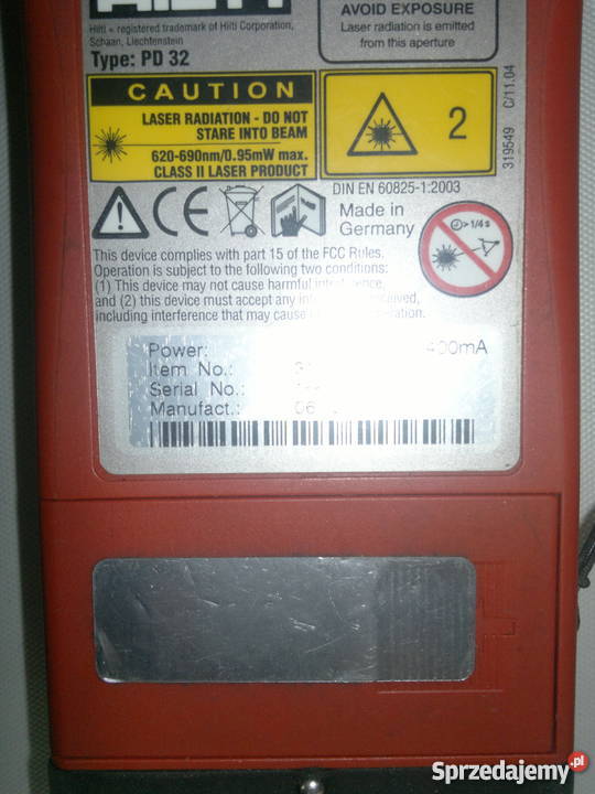 Dalmierz laserowy hilti PD 32 Gryfice
