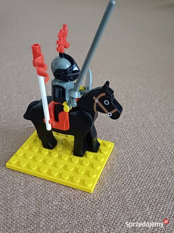 Lego czarny rycerz na koniu Gdynia