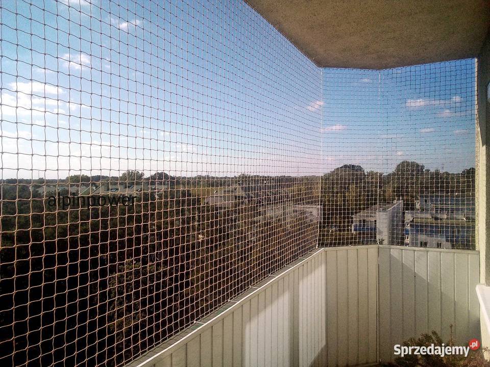 Siatka kota na balkon montaż BEZINWAZYJNY mazowieckie