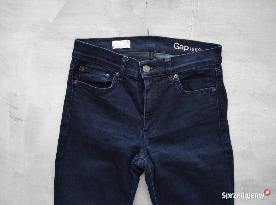 granatowe jeansy GAP rurki slim stright r27 Spodnie Warszawa sprzedam