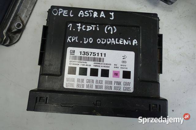 Opel Astra J IV 17 CDTI ZESTAW DO ODPALENIA kpl Rudka