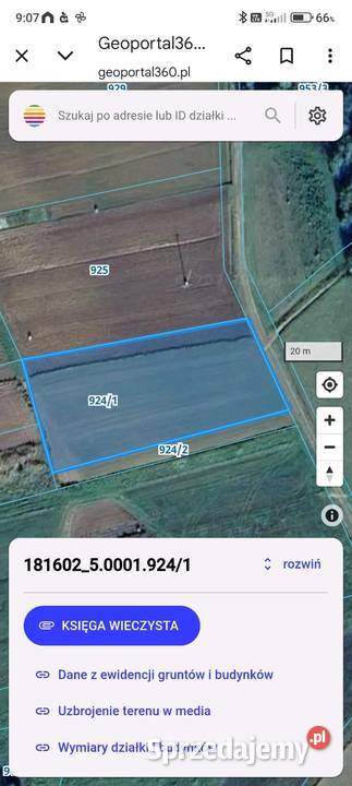 Działka budowlana Sprzedaż Białka